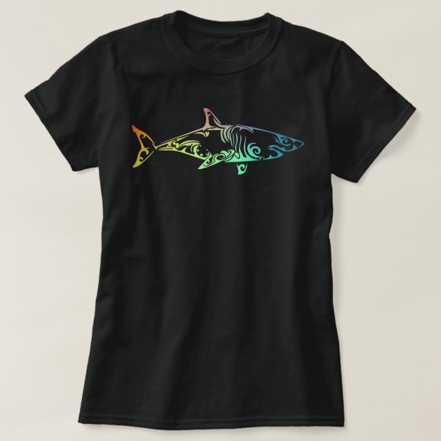 T-shirt Femmes Requin tribal Hawaii Mano de Hawaii. Semain (Design devant)