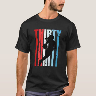 T-shirt Femmes Rétro Femmes 30e Basketball Anniversaire Pl