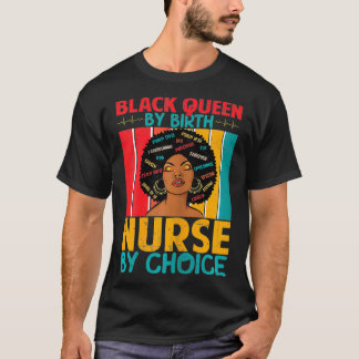 T-shirt Femmes Retro Vintage Black Queen par Birth Melanin