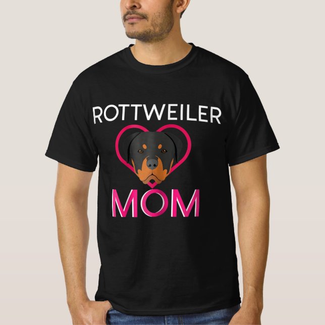 T-shirt Femmes Rottweiler Maman (Devant)