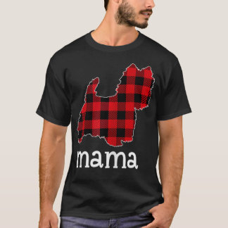 T-shirt Femmes Rouge Plaid Westie Amoureux des chiens Chri