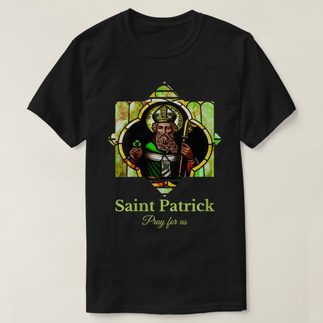 T-shirt Femmes Saint Patrick Priez Pour Nous Irlande Homme (Design devant)