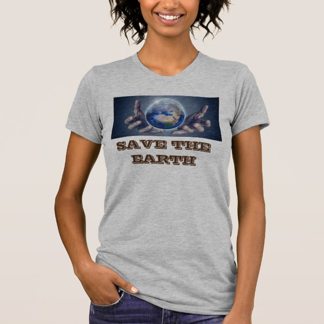 T-shirt Femmes Sauvez la terre (Devant)