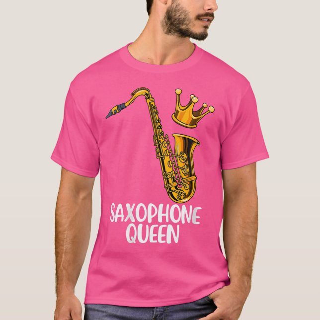 T-shirt Femmes Saxophone Jazz Musique Cadeau Femmes Saxoph (Devant)
