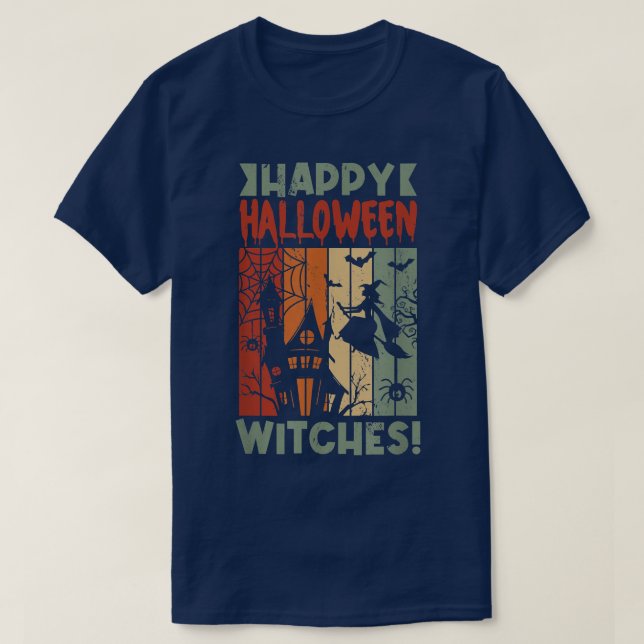 T-shirt Femmes Scary éffrayant Halloween sorcières1119 (Design devant)