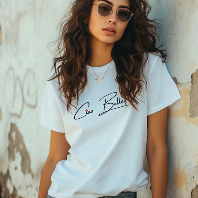 T-shirt femmes scénarisées Ciao Bella (Créateur téléchargé)