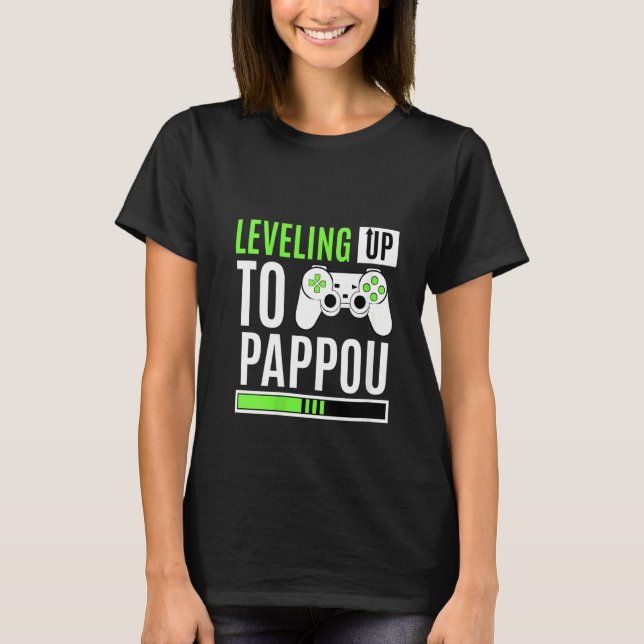 T-shirt Femmes Se Levelant Jusqu'À Pappou Jeu Révélation D (Devant)