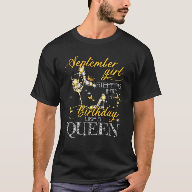 T-shirt Femmes Septembre Fille Entrée Dans Mon Anniversair (Devant)