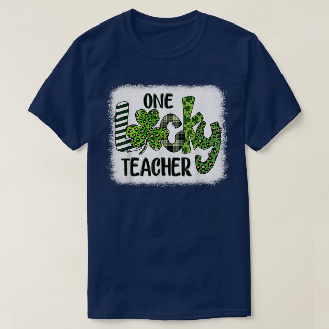 T-shirt Femmes Shamrock Une Lucky Teacher St  (Design devant)