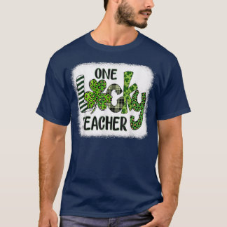 T-shirt Femmes Shamrock Une Lucky Teacher St