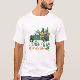 T-shirt Femmes Shenanigans Coordonnateur Gnome Shamrock Te