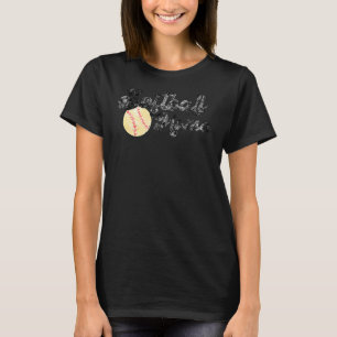 T-shirt Femmes Softball Mama mignonne Mère's Day Sports