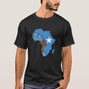 T-shirt Femmes Somalie Drapeau somalien Afrique Carte Ethn