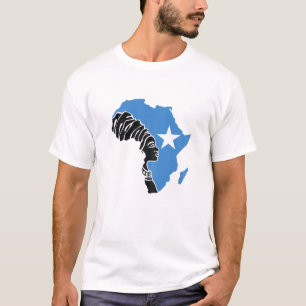 T-shirt Femmes Somalie Drapeau somalien Afrique Carte Ethn
