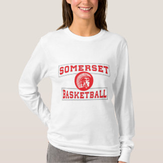 T-shirt Femmes spartiates de Long-douille de basket-ball