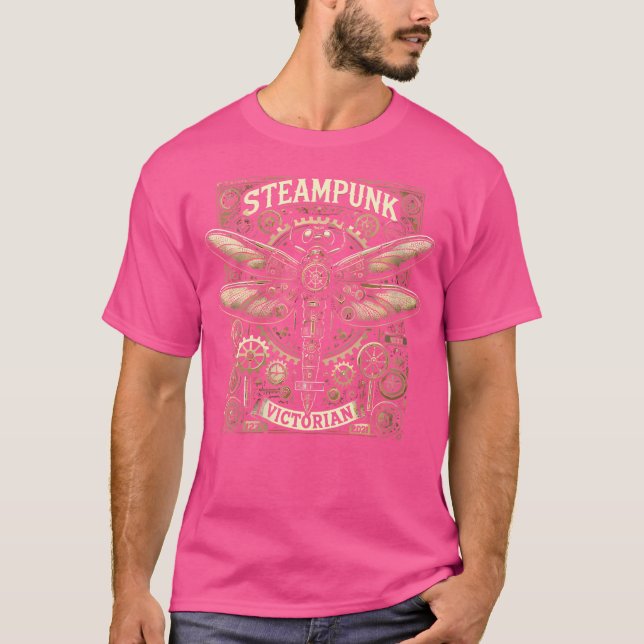 T-shirt Femmes Steampunk Dragonfly Victorian Art Mechanica (Devant)