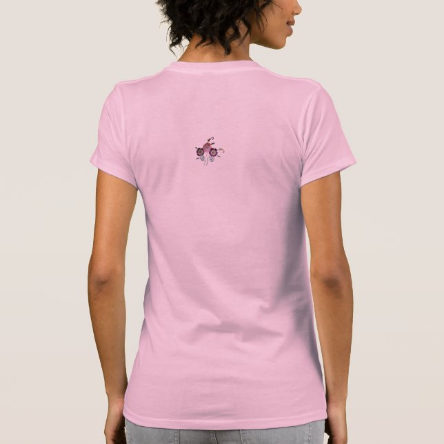 T-Shirt FEMMES STYLE FLEURS DESIGN (Dos)