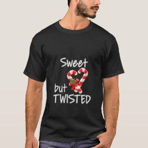 T-shirt Femmes Sucre de canne doux mais tordu Joyeux Noël