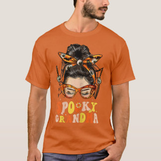 T-shirt Femmes Super Éffrayant grand-mère Messy Bun Femmes