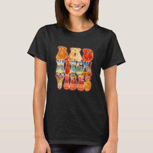 T-shirt Femmes Super Mauvais Vibes sorcières Halloween pou