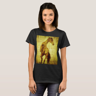 T-shirt Femmes/T-shirt cheval de filles complètement de