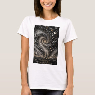 T-shirt femmes, t-shirts, artistique, abstrait, géométriqu