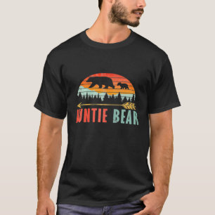 T-shirt Femmes Tante Ours Extérieur Camping Vintage Pour A