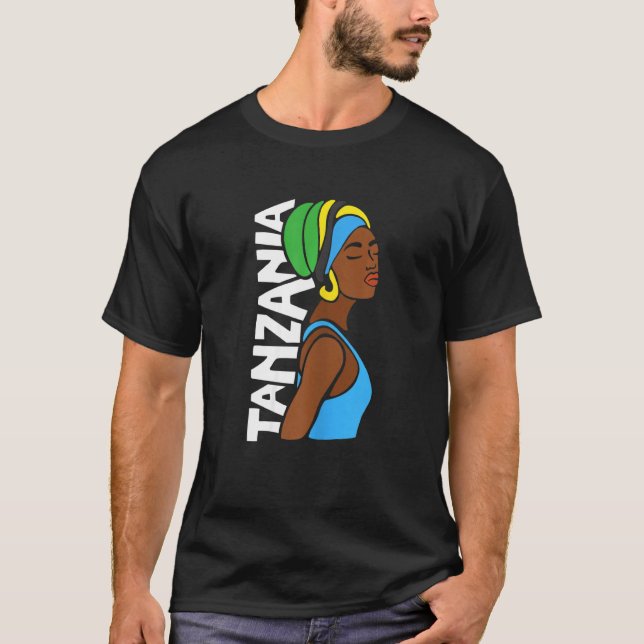 T-shirt Femmes Tanzanie Drapeau tanzanien Patrimoine afric (Devant)