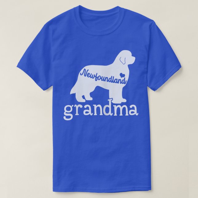 T-shirt FEMMES Terre-Neuve Grandma Cadeaux mignonnes Terre (Design devant)