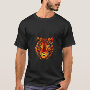 T-shirt FEMMES Tiger Prin Zoo Animal Costume Faune Saf