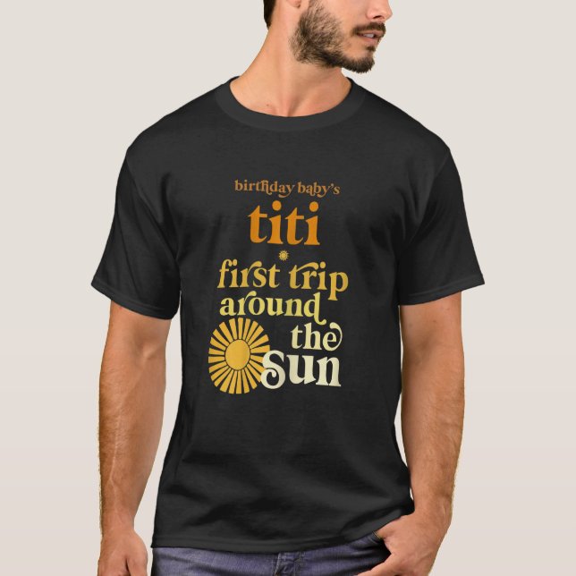 T-shirt Femmes Titi Premier Voyage Autour Du Soleil Annive (Devant)