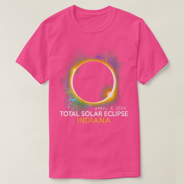 T-shirt Femmes Total Éclipse Solaire 2024 Totalité 040824  (Design devant)