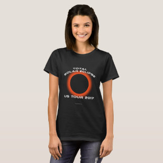 T-shirt Femmes totales de la visite 2017 des USA d'éclipse