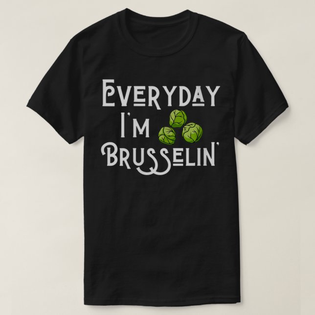 T-shirt Femmes Tous les jours Je suis Brusselin' Brussel S (Design devant)