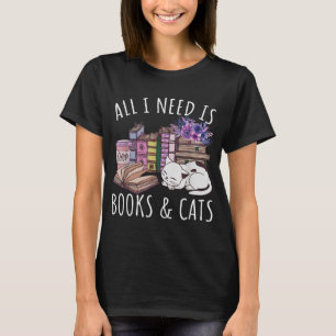 T-shirt Femmes Tout Ce Dont J'Ai Besoin, C'Est Des Livres