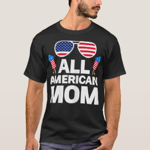 T-shirt FEMMES TOUTE Maman américaine maman américaine