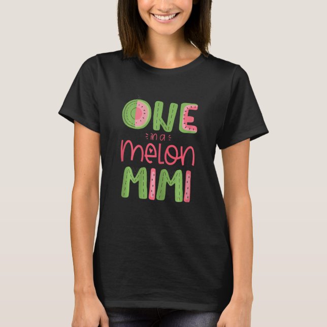 T-shirt Femmes Un Dans Un Melon Mimi Mignon Pastèque Premi (Devant)