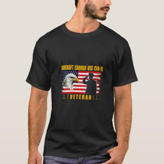 T-shirt Femmes USS CVN 76 Porteur d'aéronef Jour des ancie