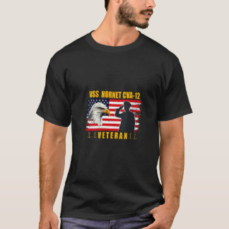 T-shirt Femmes USS Hornet porte-avions Vétérans Jour Fa