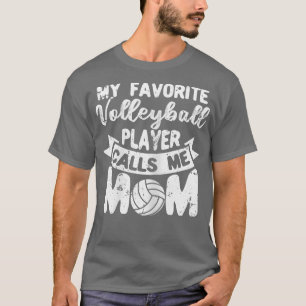 T-shirt FEMMES Vball Fête des mères Mon Favori Volleyball
