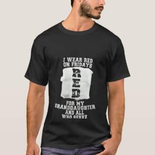 T-shirt Femmes Vendredi Nous Portons Rouge Vendredi Milita