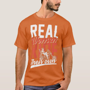 T-shirt Femmes Véritables femmes montent leurs propres mot