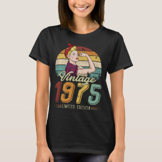 T-SHIRT FEMMES VINTAGE 1975 ÉDITION LIMITÉE