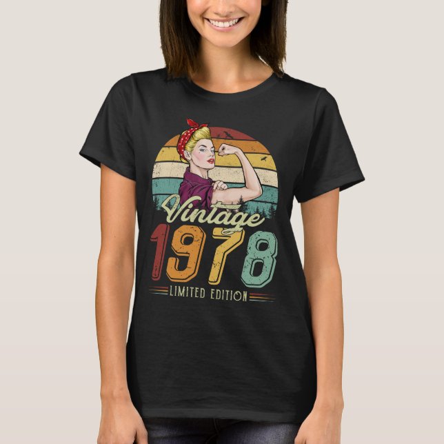 T-SHIRT FEMMES VINTAGE 1978 ÉDITION LIMITÉE (Devant)