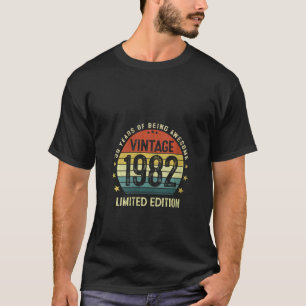 T-shirt Femmes Vintage 1982 39 Ans 39e Anniversaire