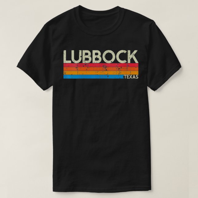 T-shirt Femmes Vintage Lubbock Thés Souve détendue (Design devant)