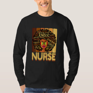 T-shirt Femmes Vintage Melanin Afro Nurse Queen Black Hist