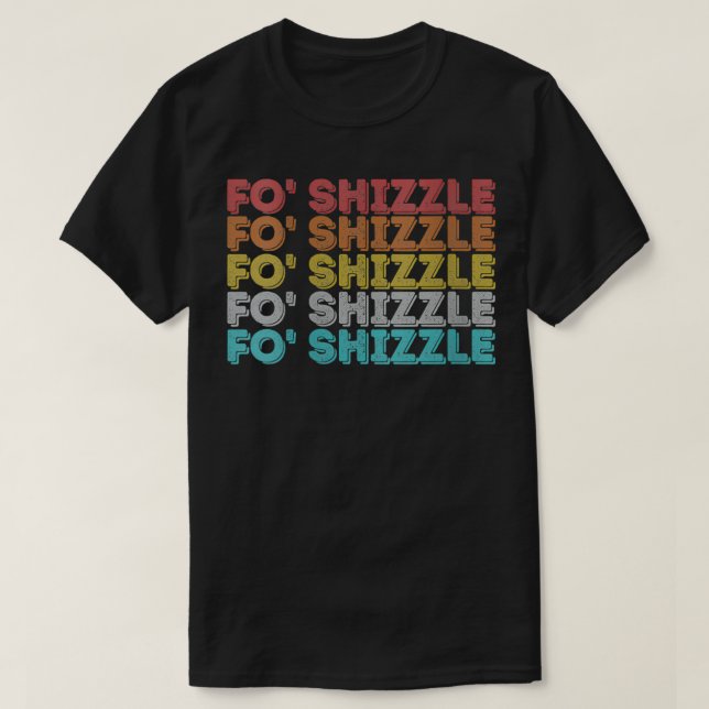 T-shirt Femmes Vintage Rétro Fo Shizzle VNeck  (Design devant)