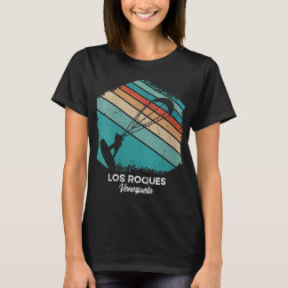T-shirt Femmes Vintage Rétro Kitesurf Los Roques Surf de c