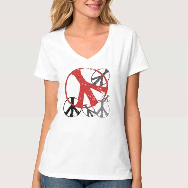 T-shirt Femmes vintages de paix (Devant)
